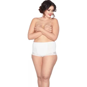 Stahovací kalhotky Stahovací kalhotky Ela white super - MITEX Bílá 7XL