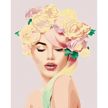 Diamondi Diamantové malování - KRÁSNÁ LETNÍ DÍVKA Rozměr: 40x50 cm, Rámování: bez rámu a bez vypnutí plátna