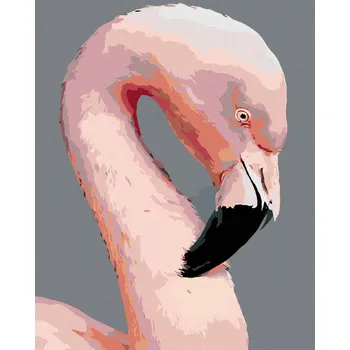 Hračka Diamondi Diamantové malování - RŮŽOVÝ PLAMEŇÁK Rozměr: 40x50 cm, Rámování: bez rámu a bez vypnutí plátna