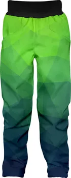 Chlapecké kalhoty WAMU Mozaika softshellové kalhoty zelené