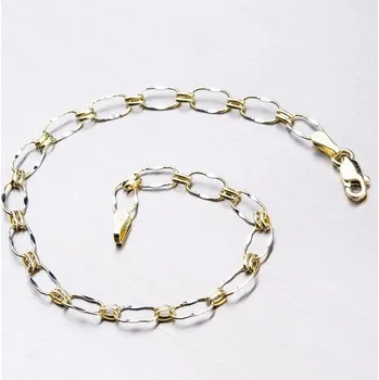 Náramek Dámský náramek zlato mix 585 44-1731 délka 17 cm