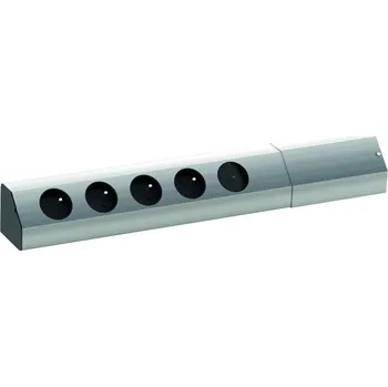 Elektrická zásuvka BACHMANN 923.011 elektrická zásuvka Casia, 4x 230V Francouzská vypínač aluminium (BACHMANN 923.011 elektrická zásuvka Casia, 4x 230V Francouzská vypínač aluminium)