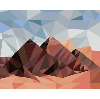 Diamondi Diamantové malování - PYRAMIDY EGYPT MOZAIKA Rozměr: 40x50 cm, Rámování: vypnuté plátno na rám