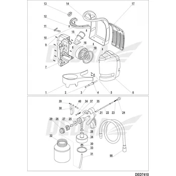 Těsnění motoru Těsnění motoru DEDRA XDED7410.18