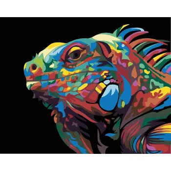 Hračka Diamondi Diamantové malování - LEGUÁN Rozměr: 40x50 cm, Rámování: bez rámu a bez vypnutí plátna
