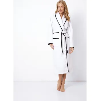 Dámský župan Luxusní bílý župan s šálovým límcem Daniela Aruelle Velikost: L