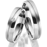 Snubní prsteny titan přírodní diamant 0.010 ct briliantem SP-TI-046