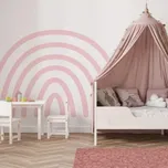 YokoDesign Samolepka na zeď do dětského pokoje Růžová nebo modrá duha Barva: Modrá