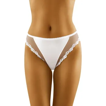 Dámská móda Klasické bílé kalhotky s výšivkou od Wol-Baru, L i510_4084395693