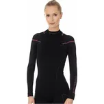 Dámské termotriko s dlouhým rukávem Brubeck Thermo Ws black/pink M