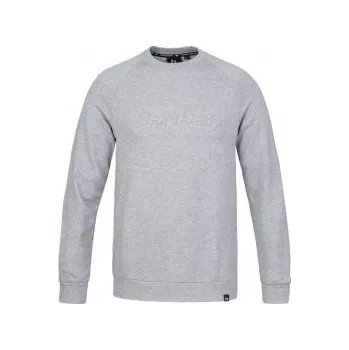 Pánská mikina Hannah TEGAL drizzle mel S; Šedá mikina + DÁREK DLE VÝBĚRU!