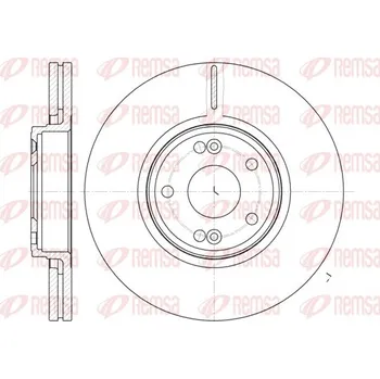 Brzdový kotouč Brzdový kotouč REMSA 6612.10