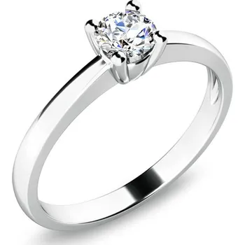 Prsten Dámský prsten bílé zlato 585/1000 přírodní diamant 0.25 ct G/SI 10940D velikost 51