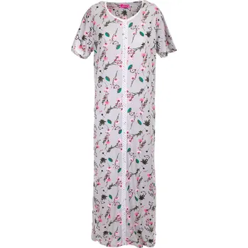 Dámská noční košile Noční košile Luční kvítí -šedá Velikost: M