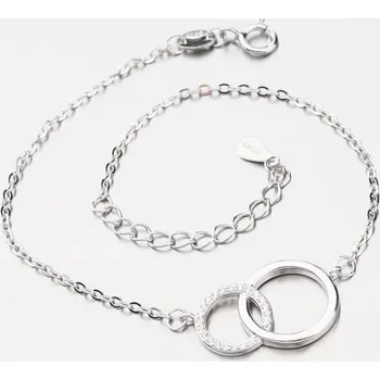 Šperk Dámský náramek stříbro 925 zirkony BST-14410 délka 21 cm