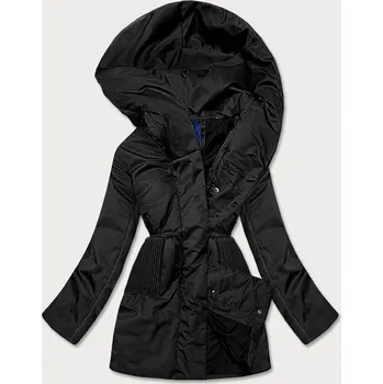 Dámská cargo bunda Černá bunda pro ženy s kapucí 3S7 Ann Gissy, odstíny černé S (36) i392_18025-46