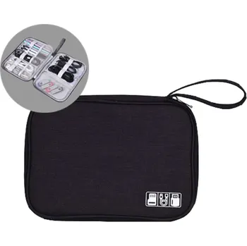 Organizér na kosmetiku Cestovní organizér na elektroniku Barva: Černá, Velikost: M - doprava zdarma od 1499 Kč