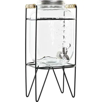 Dóza na potraviny Skleněná nádoba na limonádu 4l + stojan