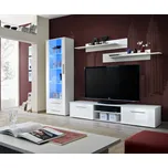 Asm Obývací stěna GALINO A, bílá matná/bílý lesk