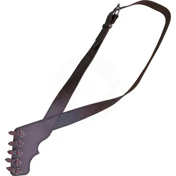 Replika zbraně Špulák Bandalír, závěs na rapír s kovanými přezkami