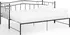 Postel Kovový rám vysouvací postele/pohovky 324782 90 x 200 cm černý