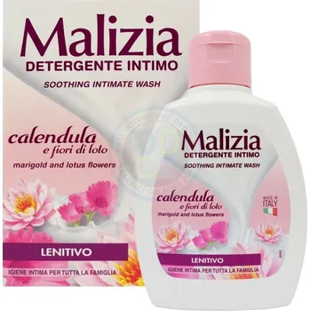Intimní hygienický prostředek Malizia italský intimní mycí gel s výtažkem z květu měsíčku lékařského a lotosu - 200ml