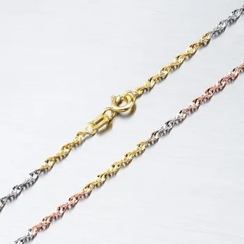 Řetízek Dámský řetízek zlato mix 585 45-1739 délka 40 cm