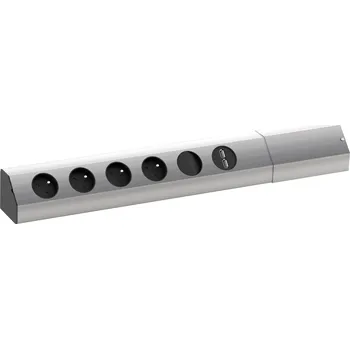 Elektrická zásuvka BACHMANN 923.012 elektrická zásuvka Casia, 4x 230 FR + USB + vypínač aluminium (BACHMANN 923.012 elektrická zásuvka Casia, 4x 230 FR + USB + vypínač aluminium)