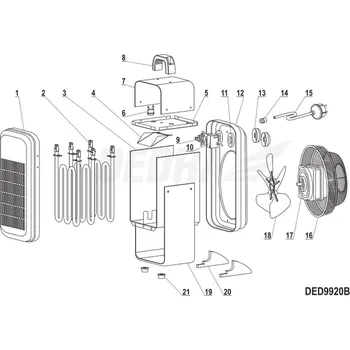 Elektromotor YZF482175A 25W 1300RPM DEDRA XDED9920B.17