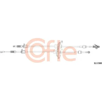 COFLE Tažné lanko, ruční převodovka 127283