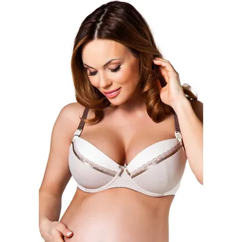 Těhotenská podprsenka Dámská kojící podprsenka Mama Caffe Latte U béžová - Alles, 65E i510_38519408927