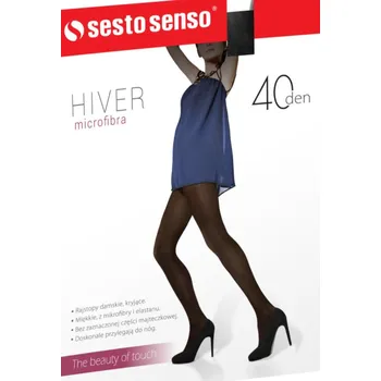 Dámské punčochy Dámské punčochové kalhoty HIVER 285 DEN Sesto Senso, černá 1/2 i170_5900672779196