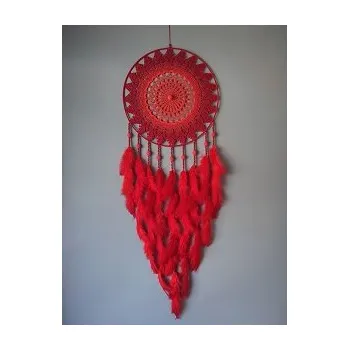 Lapač snů Lapač zlých snů Stínový strážce červený 40 x 115 cm