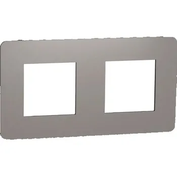 Elektrická zásuvka Dvojrámeček Schneider Electric Nová Unica Color NU280417 chocolate/černý