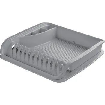 Odkapávač na nádobí Odkapávač na nádobí UH 39,5x39,5x8 cm severská šedá s podnosem KLC