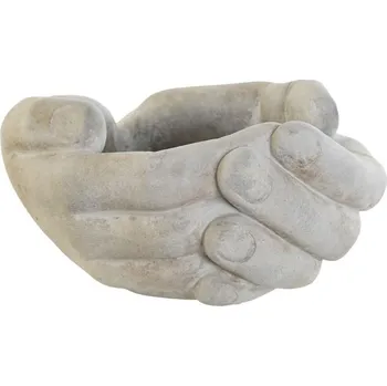 Mísa "DLANĚ" cement 24x22x12cm