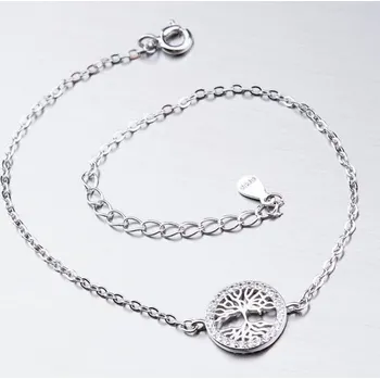 Náramek Dámský náramek stříbro 925 zirkony BST-14355 délka 20 cm