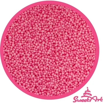 Jedlá dekorace na dort SweetArt cukrový máček růžový (1 kg)
