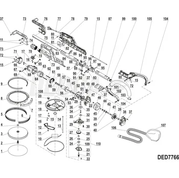 Sprchový závěs Zadní závěs DEDRA XDED7766.94