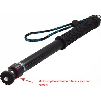 SJCAM™ Nový Monopod, s aretací, pro GoPro Hero 4S/4/3+/3/2/1,SONY, Sjcam, Gitup. Délka: 32-75CM. v černé barvě