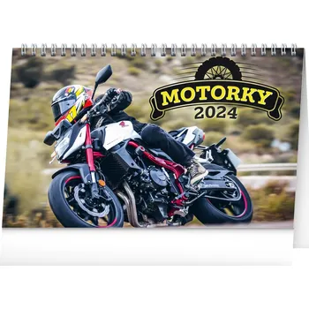 Kalendář Presco Group Stolní kalendář Motorky 2024