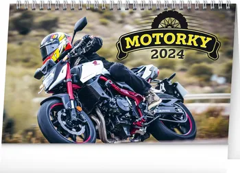 Kalendář Presco Group Stolní kalendář Motorky 2024