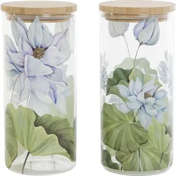 Dóza na potraviny Skleněná dóza "LEKNÍNY" 10x22/1400ml/2dr