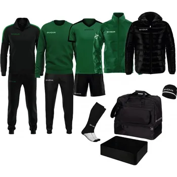 set sportovního oblečení givova Revolution zelená/černá 1310 XXL