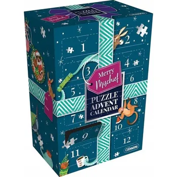 Puzzle Gibsons Merry Mischief adventní puzzle kalendář 1260 dílků