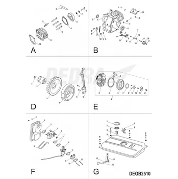 Auto-moto Kryt vzduchového filtru DEDRA XDEGB2510X.F02