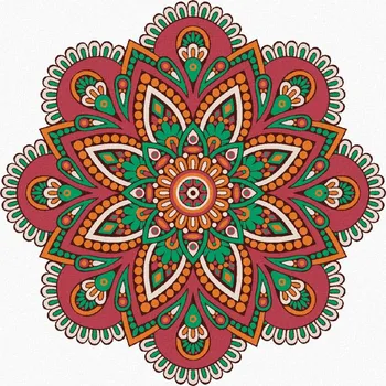 Diamondi Diamantové malování - MANDALA VI Rozměr: 40x50 cm, Rámování: vypnuté plátno na rám