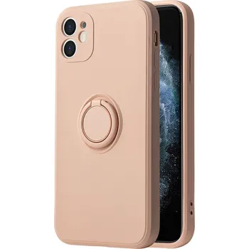 Pouzdro na mobilní telefon Kryt Vennus s prstýnkem pro Iphone 11 Pro Světle růžový