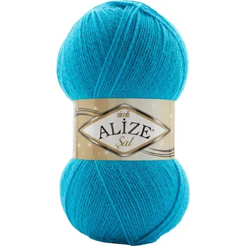 Příze Alize Sal simli 287 tyrkysová