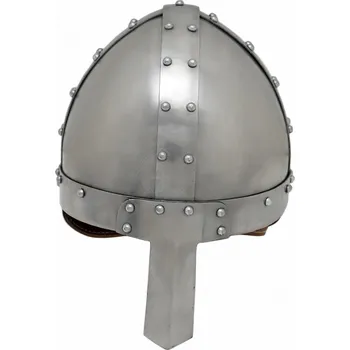 Karnevalový kostým Lord of Battles Normanská / Vikinská přilba Spangenhelm s nánosníkem (ocel 1.5mm)